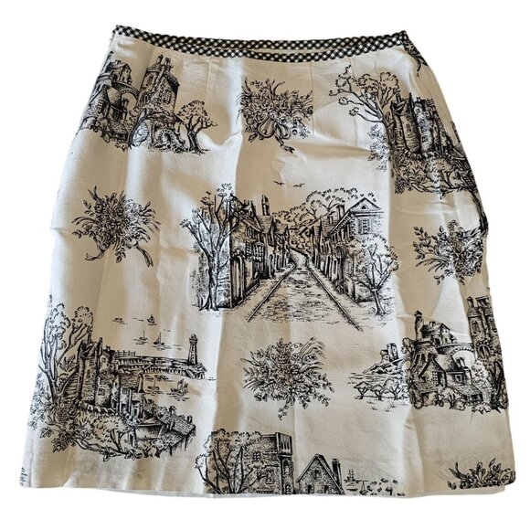 Harris Wallace New York Women's 100% Silk Mini Skirt Size 8 - Picture 2 of 11